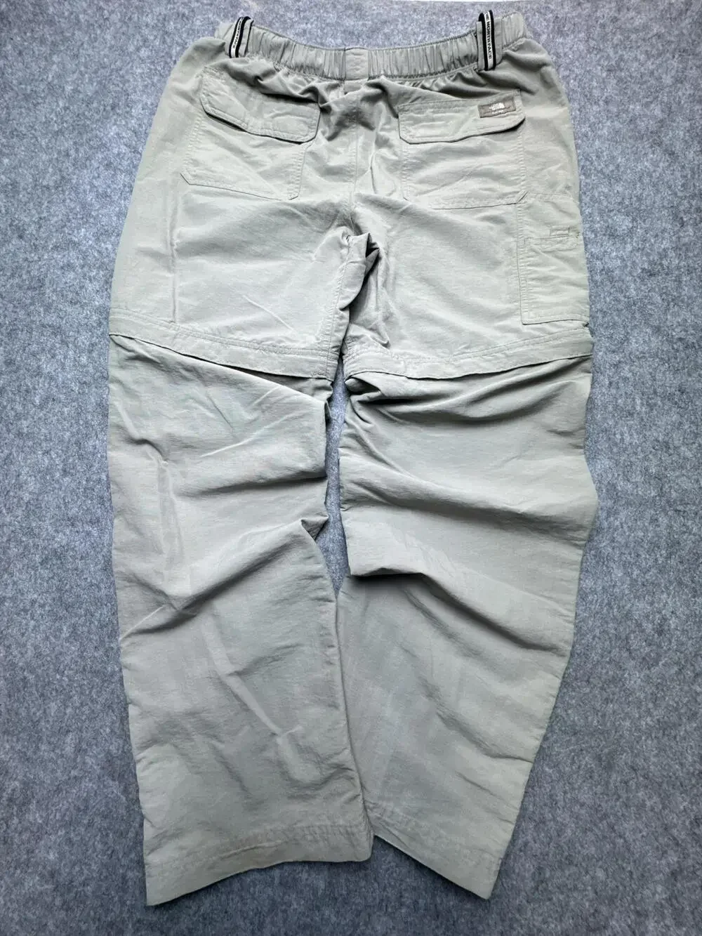 The North Face Pants Mens Large Beige Convertible Cargo Nylon Belted Hiking